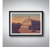 Bucket List Prints Bagleys Nightclub London Travel Poster A3 11.7x16.5in / Print Only