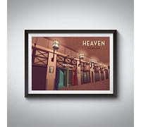Bucket List Prints Heaven Nightclub London Poster 36x48in / Natural Frame