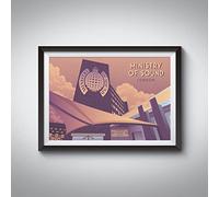 Bucket List Prints Ministry of Sound London Nightclub Poster A4 8.3x11.7in / Black Frame