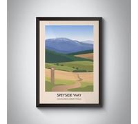 Bucket List Prints Speyside Way Scotland's Great Trails Poster A3 11.7x16.5in / Print Only