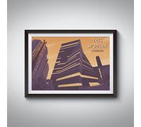 Bucket List Prints Tate Modern London Travel Poster A2 16.5x23.4in / Black Frame