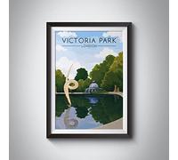 Bucket List Prints Victoria Park London Travel Poster 8x10in / Print Only
