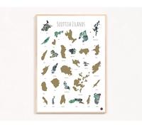 Bucket List Studio Scottish Islands Scratch Off Poster