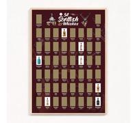 Bucket List Studio Scottish Whisky Scratch Off Poster (A3) Scratch to Reveal Single Malt Whiskies You’ve Tried - Unique Gift for Whisky Lovers & Scotland Fans