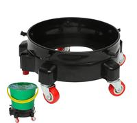 Bucket On Wheels - Rolling Utility Carrier, Multipurpose Mobile Tote | Portable Buckets Buddy Organizer, Car Wash Supplies Tool, Food Service Equipment, Heavy Duty Masonry Grease Oil Storage Container