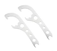 Bucket Opener Tool for 11-35mm Lids, Multifunctional Paint Can and Pail Remover Wrench, Portable Handheld Lid Lifter for Home Workshop Garage Use, Silver Metal