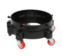 Bucket - Rolling Bucket | Movable Base Car Wash Stool | With n Multifunctional Bucketholder, Car Wash Accessories for Driveway Seal | Easy-Rolling Fits 3.5 to 6 Gallon