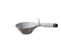 Bucket Scoop Plaster Tools Â- Skimflex 165mm & 200mm Flexible, Rigid, Galvanised & Curved Spatula Scoops with Cork or Rubber Handle Â- Pan Style & Scraper Type for Render & Plaster (165mm Flexible)