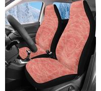 Bucket Seats Covers Orange Print 2 Pcs Car Seat Cover Non-Slip Car Seat Protector Soft Front Seats Cushion Cover For Suv, Mpv, Car, 52X138Cm