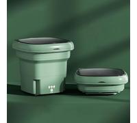 Bucket Washing Machine Underwear Washing Machine 2.8 L Large Capacity 36 w Powerful Motor 3 Cleaning Modes Suitable for Small Clothes(Green)