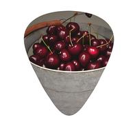 Bucket With Full Of Cherries Guitar Picks Set-Premium Abs Material,Various Thicknesses-Enhance Your Playing Experience