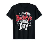 Buckeye Game Day Ohio Home State Vintage Swirl T-Shirt