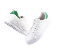 BUCKHEAD Boston Casual Men Sneakers (Green-White, UK_Footwear_Size_System, Adult, Women, Numeric, Medium, Numeric_4)