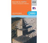 Explorer 424 Buckie & Keith Map With Digital Version, Orange One Size