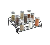 Buckingham High End 3 Tier Cupboard Storage Organising Rack 29.5 Cm - Black, Black