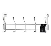 Buckingham 30002 Over The Door 10 Hook Coat Hanger Chrome-Premium Quality