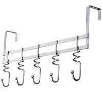 Buckingham 30003 Premium Quality Over The Door 5 Swirl Hook Hanger-Chrome