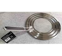 Buckingham 30790 Stainless Steel Frying Pan Splatter Screen Guard with Folding Handle 30 cm