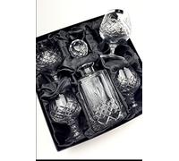 Buckingham Crystal 5-Piece Brandy Decanter Set
