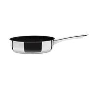 Buckingham Professional Induction Deep Frying Pan with Xylan Non-Stick Coating and Hollow Handle, Stainless Steel, 24 cm