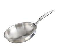 Buckingham Deep Induction Stock Pot with Glass Lid Premium Stainless Steel Multipurpose Cooking Pot for Soups Pasta Stews (20cm, Tri-ply Frying Pan)