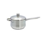 Buckingham Deep Large Saucepan with Premium Stainless Steel Lid Multipurpose Cooking Pot Suitable All Heat Sources Including Induction 20 Cm 3.8 litres