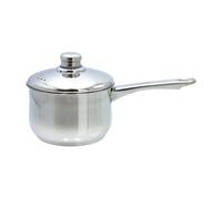 Buckingham Deep Saucepan with Premium Stainless Steel Lid Multipurpose Cooking Pot Suitable all Heat Sources Including Induction 18 Cm 2.8 Litres