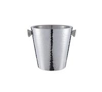 Buckingham Double Wall Stainless Steel Ice Bucket Hammered Effect 4.8 Litres