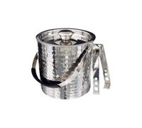 Buckingham Double Wall Stainless Steel Ice Bucket With Lid And Ice Tong 2.3 Litres