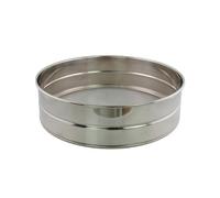 Buckingham Premium 40 Mesh Drum Sieve | Stainless Steel Fine Mesh Strainer- Flour Sifter, Small Sieve for Cooking, Baking, Spices and Fine Ingredients 25 cm
