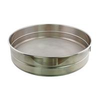 Buckingham Drum Sieve Strainer 40 Fine Mesh Stainless Steel Silver 36.5 Cm