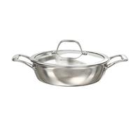 Buckingham Elite Tri-Ply 18/8 Stainless Steel Shallow Casserole Sauteuse Pan 24 Cm , 9.5 Litre