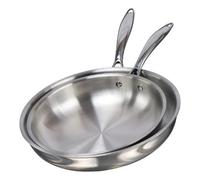 Buckingham Elite-Tri18/8 Stainless Steel Frying Pan Set Of 2, Uncoated.