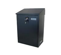 Buckingham Extra Large Wall-Mounted Post Box Lockable Letterbox Weather-Resistant Mailbox with Wide Slot for Flats Homes Apartments 48 cm