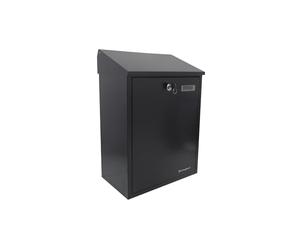 Buckingham Extra Large Wall-Mounted Post Box Lockable Letterbox Weather-Resistant Mailbox with Wide Slot for Flats Homes Apartments 48 cm