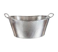 Buckingham Hammered Stainless Steel Beverage Tub 28 Litres (52 Cm) Multi-Purpose Ice Bucket