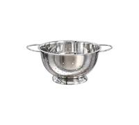 Buckingham Hemispheric Colander - Stainless Steel Strainer (2.3 L / 21 cm) | Colander for Kitchen - Strainer for Rice Pasta Spaghetti Noodles Vegetables & Fruits Footed Base
