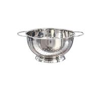 Buckingham Hemispheric Colander - Stainless Steel Strainer (3.5 L / 24 cm) | Colander for Kitchen - Strainer for Rice Pasta Spaghetti Noodles Vegetables & Fruits Footed Base