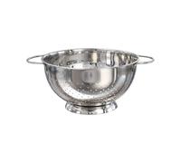 Buckingham Hemispheric Colander - Stainless Steel Strainer (5 L / 27 cm) | Colander for Kitchen - Strainer for Rice Pasta Spaghetti Noodles Vegetables & Fruits Footed Base