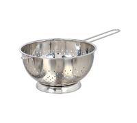 Buckingham Hemispheric Colander - Stainless Steel Strainer - Colander for Kitchen - Sieve for Rice Pasta Spaghetti Noodles Vegetables & Fruits Footed Base 4 litres (24 cm)