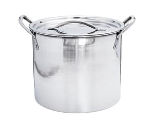 Buckingham Large Stock Pot with Stainless Steel Lid Multi Purpose Boiling Pot for Soups Stews & Brew 19 litres