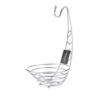 Buckingham Metal Fruit Basket Storage Bowl Banana Tree Holder Chrome Plated Premium Quality