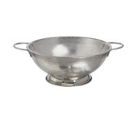 Buckingham Micro-Perforated Colander 18/8 Stainless Steel Deep Strainer Bowl with Footed Base Colander for Kitchen Pasta Spaghetti Noodles Vegetables & Fruits (28.5 cm)