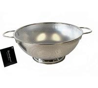 Buckingham Stainless Steel Micro-perforated Deep Colander / Strainer 31.5 Cm, Silver