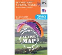Buckingham & Milton Keynes Map | Weatherproof | Leighton Buzzard & Woburn | Ordnance Survey | OS Explorer Active Map 192 | England | Walks | Hiking | Maps | Adventure