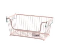 Buckingham Multi-Purpose Stackable Storage Organising Basket for Kitchen and Bathroom 30.5x16x15 cm (Pink)