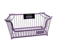 Buckingham Multi-Purpose Stackable Storage Organising Basket 30.5 X 16 X 15 Cm Lavander