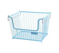 Buckingham Multi-purpose Stackable Storage Organising Basket 30.5 X 26.5 X 22 Cm Baby Blue, Blue