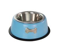 Buckingham Non-Slip Stainless Steel Pet Dog Bowl Baby Blue 0.5 Litre