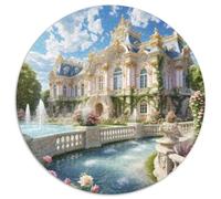 Buckingham Palace 1000 Pieces Jigsaws Stress Reliever Difficult Challenge for Adults Kids Unique Challenge Game Magical Circular Puzzle Family Game Gifts And Gifts 1000pcs (67.5x67.5cm)